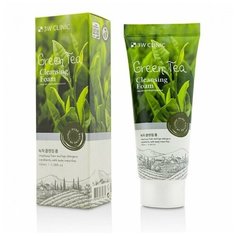 3W CLINIC Пенка для умывания зеленый ЧАЙ/натуральная Green Tea Foam Cleansing