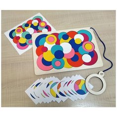 Крона Мозаика "Найди круги", 35 деталей