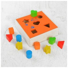 Краснокамская игрушка Деревянный сортер "Фигуры", 10 деталей