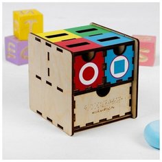 WoodLand Toys Комодик - сортер «Фигуры, цвет»