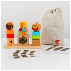 Мир деревянных игрушек Логическая пирамидка «День и ночь»