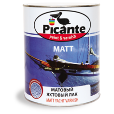 Лак яхтный Picante Pimarine матовый полиуретановый 0.75 кг