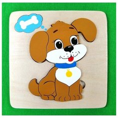 Крона Мозаика-вкладыш "Собачка", 7 деталей