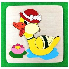 Крона Мозаика-вкладыш "Уточка", 4 детали