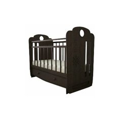 Кроватка Forest kids Морячок (классическая), поперечный маятник венге