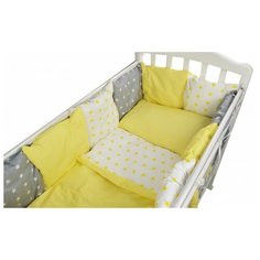 Forest kids Бортик в кроватку Milky Way желтый