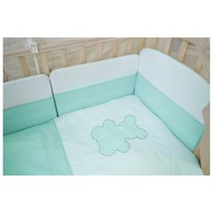 Forest kids Бортик в кроватку Little Bear mint