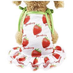 Платье для собак, для кошек "Клубничка" (XL) Allfordogs