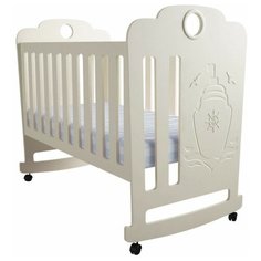 Кроватка Forest kids Морячок (качалка), на полозьях слоновая кость