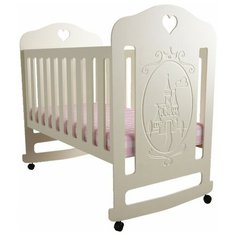 Кроватка Forest kids Принцесса (качалка), на полозьях слоновая кость