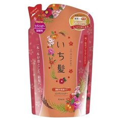 Kracie бальзам-ополаскиватель Ichikami интенсивно увлажняющий для поврежденных волос с маслом абрикоса, 340 мл