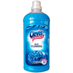 Ополаскиватель для белья CLEVER Clovin Essence Голубые Цветы (1.8 л), антистатик, концентрат, 72 стирки