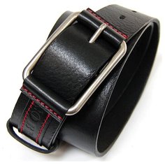 Ремень мужской BB1 , с красной отделкой