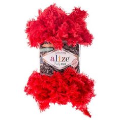 Пряжа Alize Puffy Fur, 100 % полиэстер, 100 г, 6 м, 5 шт., 6109