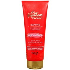 Венец Сибири шампунь Грибная Гармония Персиковый для укрепления и роста ломких и секущихся волос, 250 мл