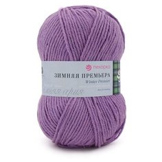 Пряжа Пехорка Зимняя премьера, 50 % мериносовая шерсть, 50 % акрил, 100 г, 150 м, 5 шт., 178 св.сиреневый