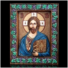 Панно-икона "Иисус" 28 х 35 см Русь Великая