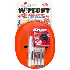 Шлем с фломастерами Wipeout Neon Tangerine (M 5+)