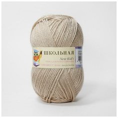 Пряжа Пехорка Школьная 03 светло-бежевый 100% акрил 50г 150м 5шт