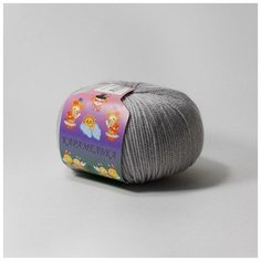 Пряжа Камтекс Карамелька 008 серебристый 100% акрил 50г 175м 5шт