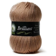 Пряжа Vita Brilliant (Бриллиант) 5120 бежевый 45% шерсть ластер, 55% акрил 100г 380м 5шт