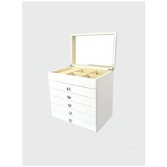 Шкатулка для украшений S-119BIG белый Ismat Decor