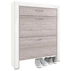 Тумбы для обуви Anrex Тумба для обуви 2D1S, OLIVIA, цвет вудлайн крем/дуб анкона