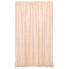 Тюль Kauffort Pastel на тесьме 285 см персиковый