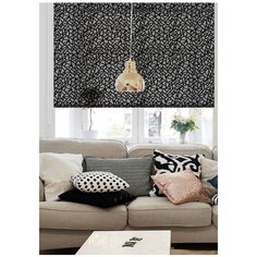 Рулонная штора Эскар Heyli (черный), 180х160 см