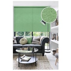 Рулонная штора Эскар Морзе (зеленый), 130х160 см