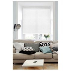 Рулонная штора Эскар миниролло Морзе (белый), 62х160 см