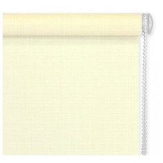 Рулонная штора Эскар миниролло однотонная (светло-лимонный), 52х170 см