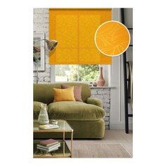 Рулонная штора Адель, оранжевый, 83х160 см Эскар