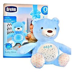 Dream Мягкая игрушка-проектор с разнообразным световыми эффектами и расслабляющими мелодиями для сладких снов малыша. Голубой Panawealth Inter Holdings
