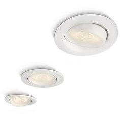 Встраиваемый светодиодный светильник Ellipse Philips 3x3Вт 230В Белый 59030/31/16