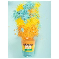 Милкшейк шиммер для ванны. Мерцающая соль для ванны + Мочалка шар губка для душа. Набор для купания Bomb Master