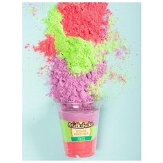 Милкшейк шиммер для ванны. Мерцающая соль для ванны + Мочалка шар губка для душа. Набор для купания Bomb Master