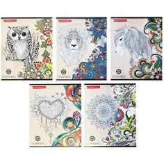 Набор тетрадей 48л., А5, клетка/Profit/"Антистресс-3" Проф Пресс