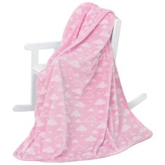 Плед MICRO FLANNEL 3D Baby Nice "Облака", 150 х 200, розовый