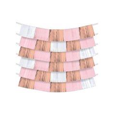 Гирлянда-бахрома Розовое золото Гирлянда-бахрома 150х25см 9шт Amscan