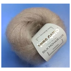 Пряжа из Италии «Silk Mohair Lurex», 21м (цвет бежевый), 1 шт Lana Gatto