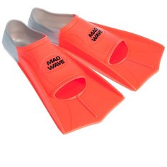 Ласты с закрытой пяткой MAD WAVE Fins Training оранжевый 33-34