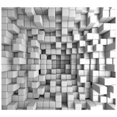 Супермоющиеся антивандальные фотообои Антимаркер, "3D Кубизм", 6-A-6011, 300х270 см