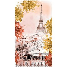 Супермоющиеся антивандальные фотообои Антимаркер, Париж Акварелью, 1-А-162, 150х270 см