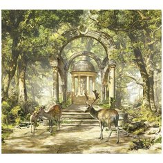 Супермоющиеся антивандальные фотообои Антимаркер, "Беседка", 6-A-6009, 300х270 см