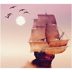 Супермоющиеся антивандальные фотообои Антимаркер, "Парусник", 6-А-601, 300х270 см