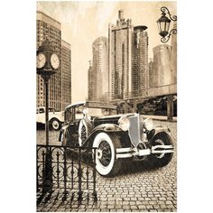 Фотообои (Панно) COLOR "Ретро", K-210, 100х300 см