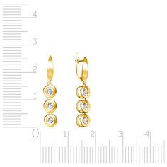 Бронницкий Ювелир Серьги из желтого золота RD56319048000