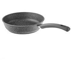 Сковорода-гриль VARI "PIETRA" серый гранит, D24см, с ручкой soft-touch