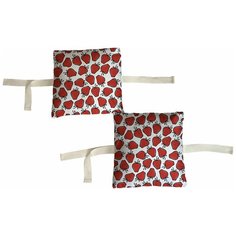 Набор бортиков в детскую кроватку "Клубника" 8 шт. Marengo Textile